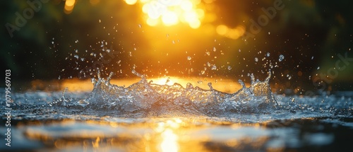 Harmony on Water, synchronized rowers gliding through shimmering waves under bright sunlight, showcasing teamwork and grace in motion photo