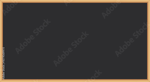 Blackboard with Wooden Frame