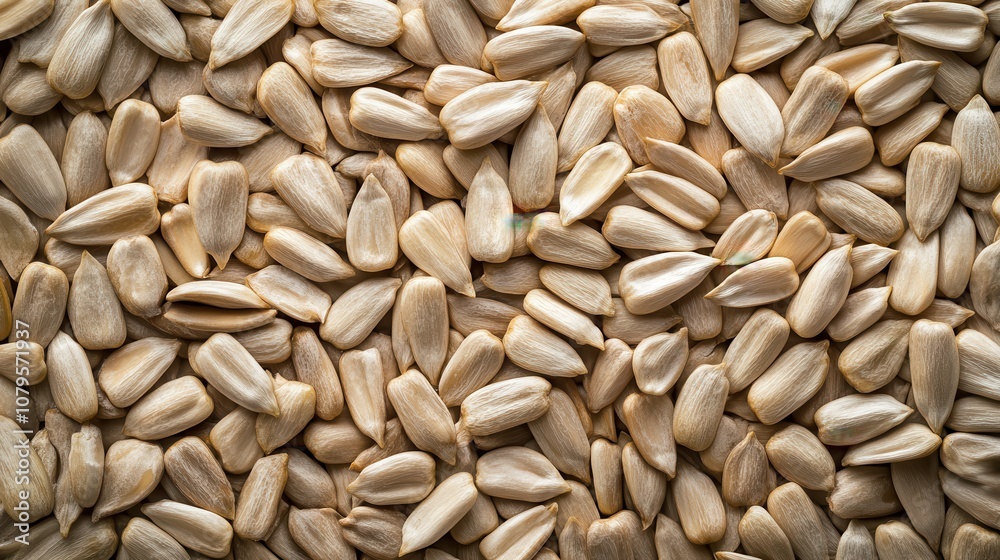 Close-up Texture of Raw White Sunflower Seeds - Organic, Healthy Snack, Background Image Close-up Texture of Raw White Sunflower Seeds - Organic, Healthy Snack, Background Image