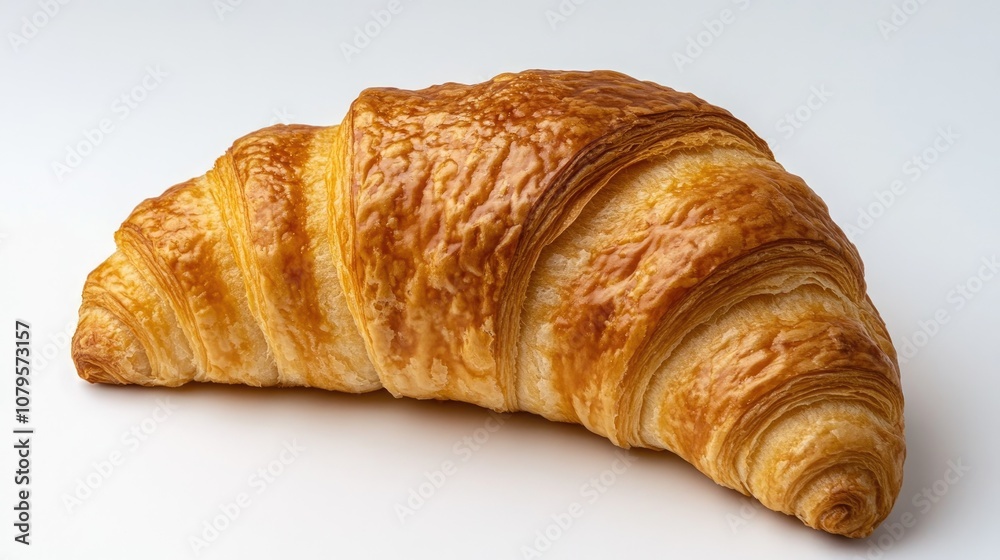 Croissant on a clean white background Croissant on a clean white background
