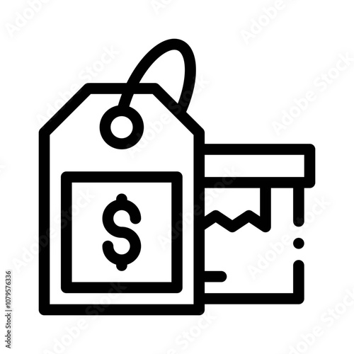 Discount Tag line icon