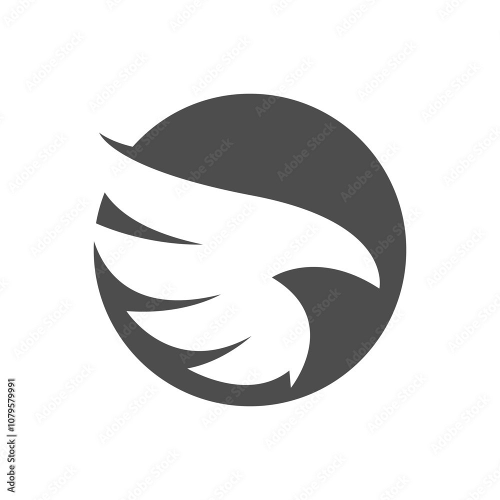 Wings icon logo design Wings icon logo design