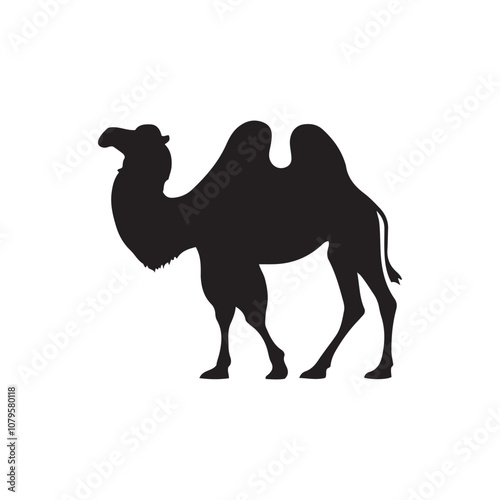 camel silhouettes, silhouette of a camel on a white background, silhouette set of camel vector illustration isolated on white, transparent background.