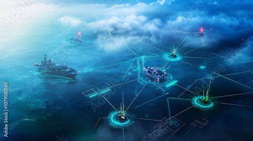 of a sophisticated layered defense system for comprehensive risk management in the digital age featuring interconnected technologies and strategies for enhanced security safety and resilience