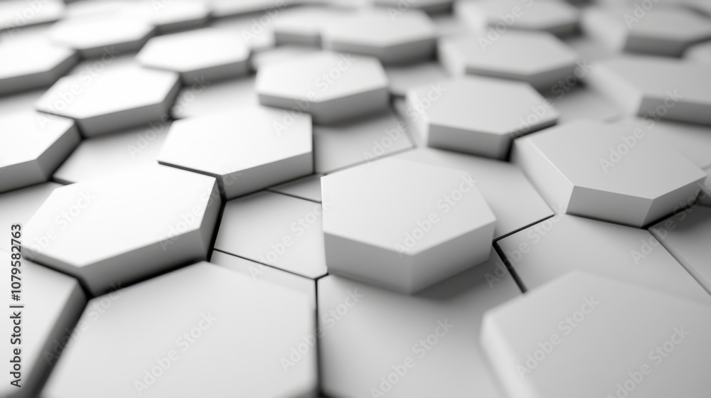 digital hexagonal graphic background 3d rendering