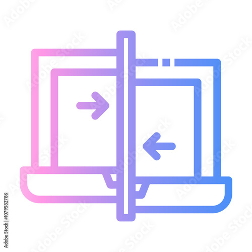 content sync Line Gradient Icon