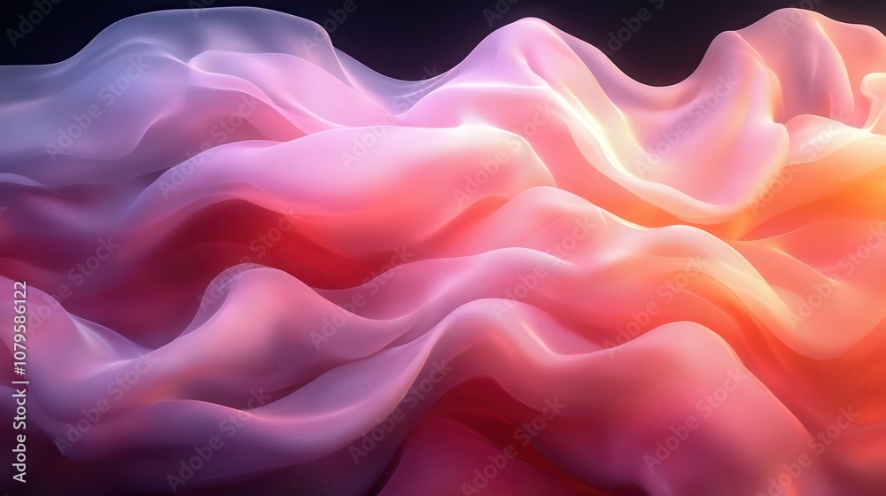 flowing wave cloth background 3d rendering flowing wave cloth background 3d rendering