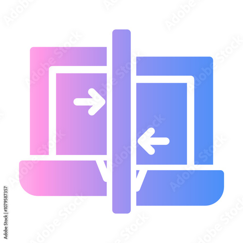 content sync Gradient icon