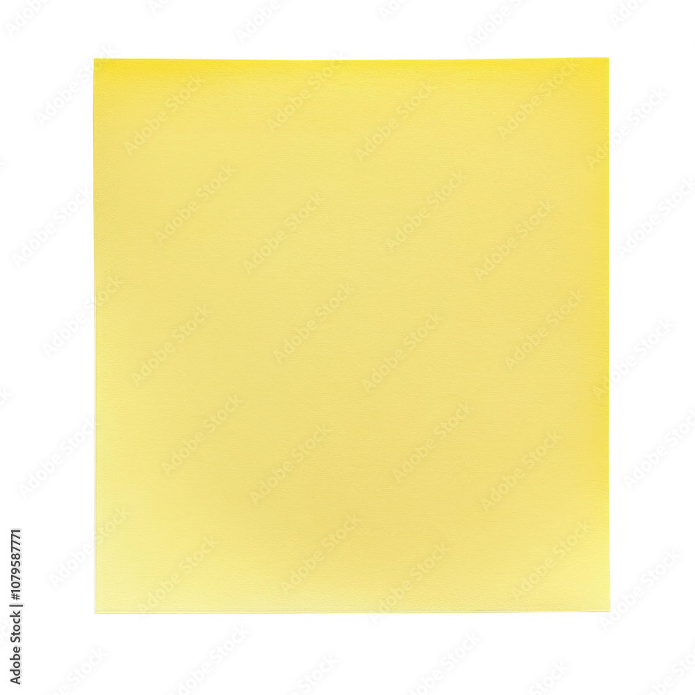 vibrant yellow paper sheet, perfect for creative projects and notes, adds cheerful touch to any workspace or art project. Its smooth texture enhances writing and drawing experiences