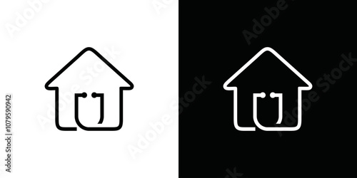 simple hospital logo vector