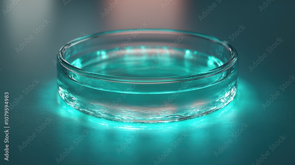 petri dish and transparent cell 3d rendering petri dish and transparent cell 3d rendering