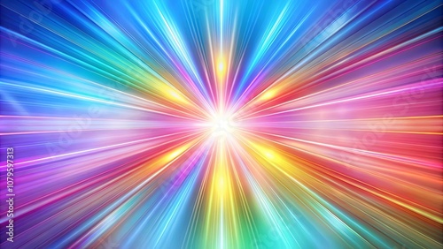 A kaleidoscope of radiant light streaks converging at a central point, creating a dazzling display of color and motion.