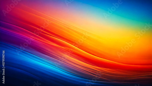 Abstract blurred gradient background in bright colors. Colorful smooth