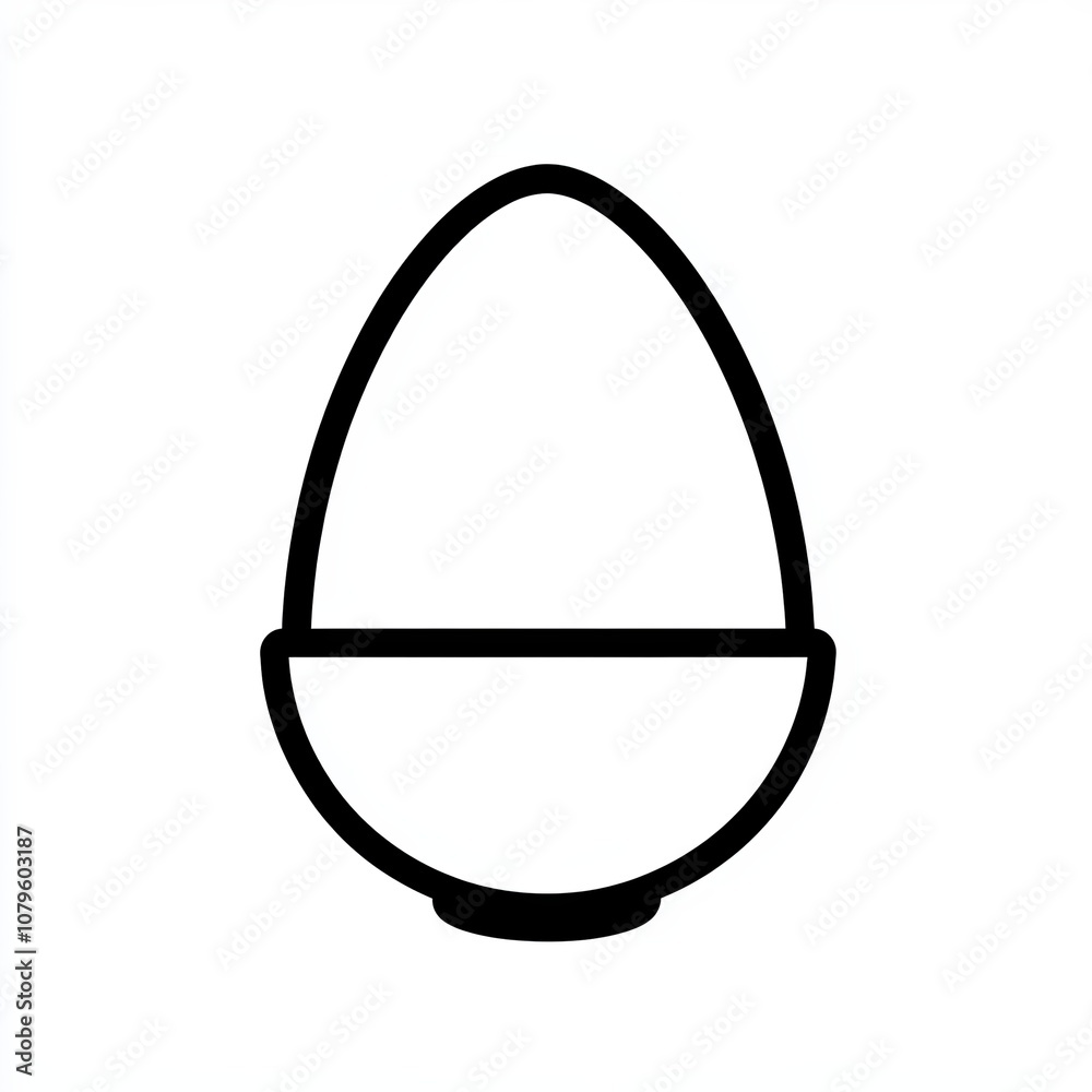 A black and white icon depicting a beauty blending tool positioned in the center against a clean white background, showcasing its minimalistic design A black and white icon depicting a beauty blending tool positioned in the center against a clean white background, showcasing its minimalistic design