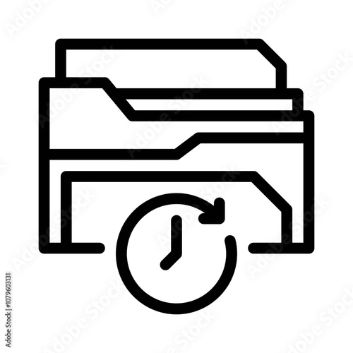FTP Transfer History line icon
