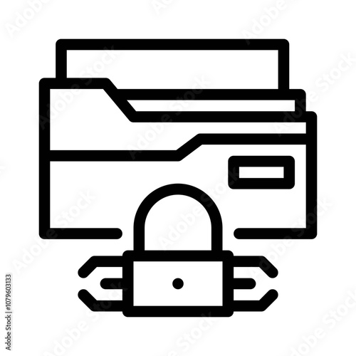 FTP Secure line icon