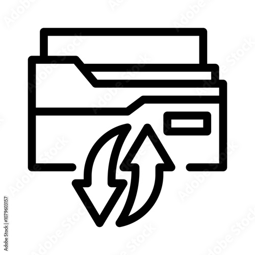 FTP Transfer line icon