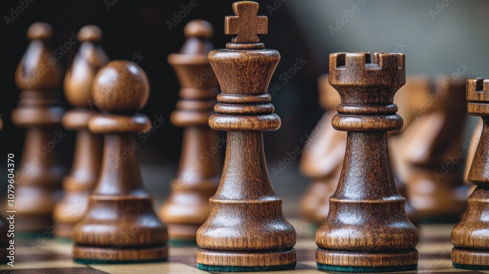 Chess Pieces On Board Chess Pieces On Board