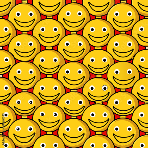 seamless pattern with faces vector