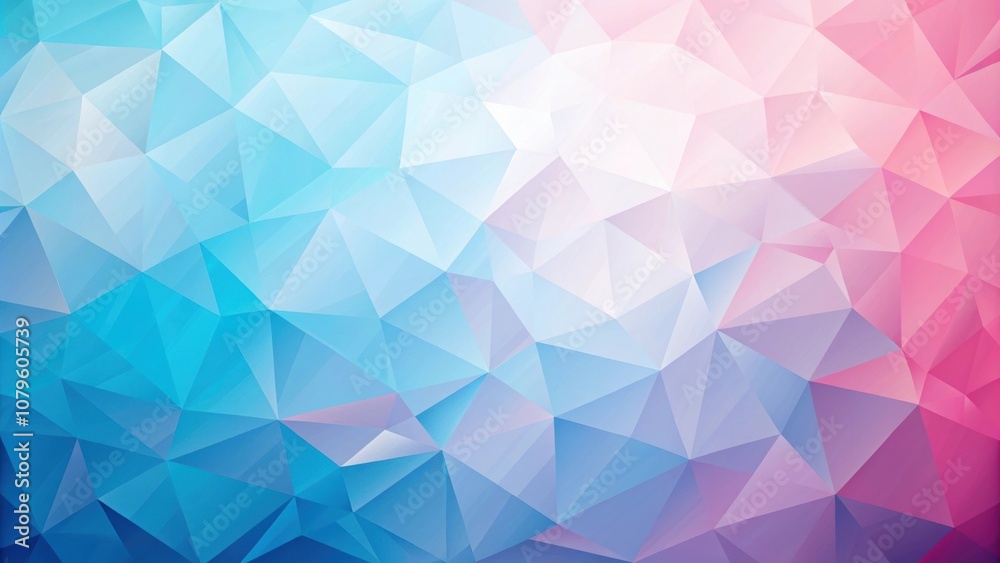 Light blue and pink polygon geometrical abstract background , geometric, polygon, abstract, background, design, pastel