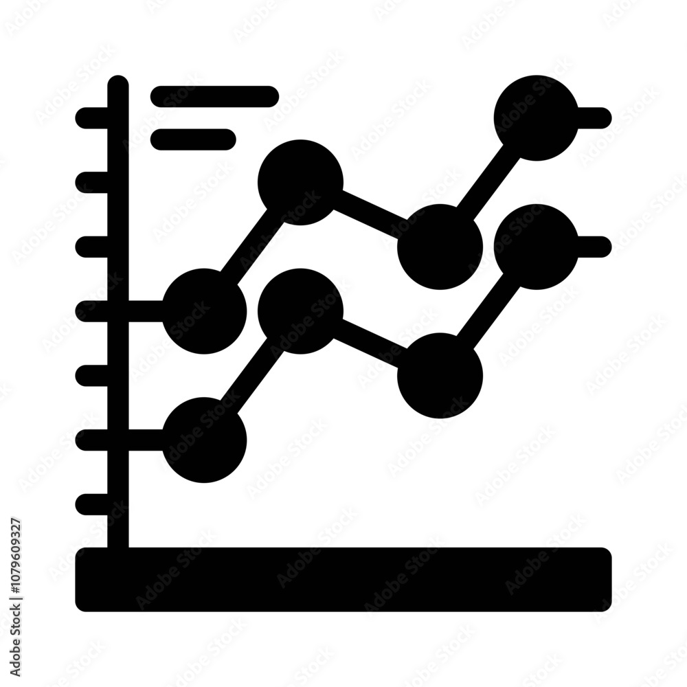 bubble chart glyph icon