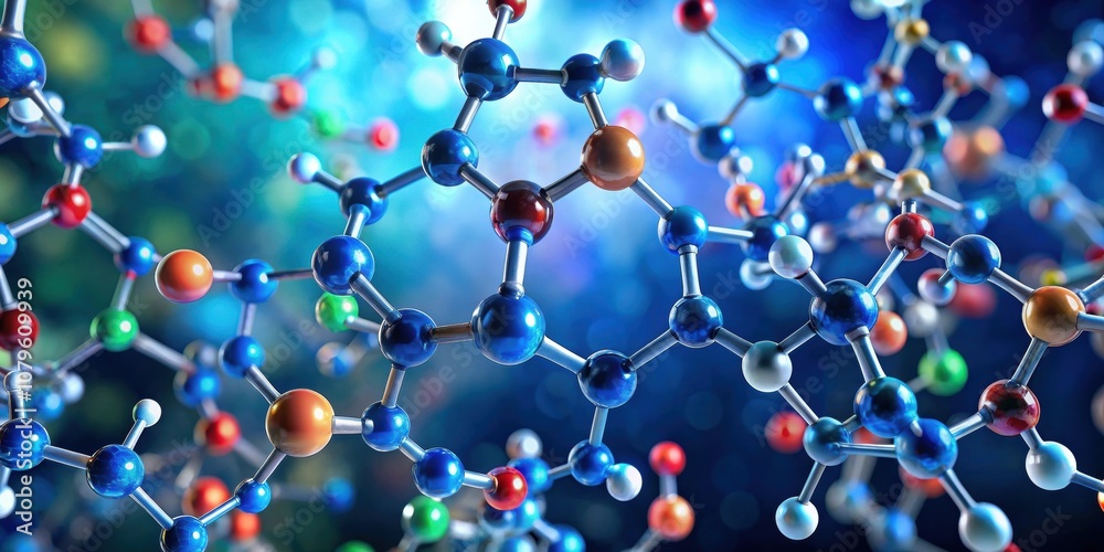 Molecular structure of a drug showing intricate chemical bonds , science, chemistry, medicine, pharmaceuticals Molecular structure of a drug showing intricate chemical bonds , science, chemistry, medicine, pharmaceuticals
