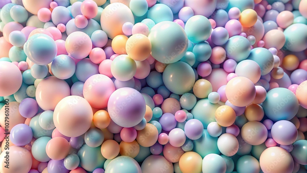 Abstract soft pastel balls in a render, pastel, balls, abstract, render, soft, colorful, geometric, round, artistic Abstract soft pastel balls in a render, pastel, balls, abstract, render, soft, colorful, geometric, round, artistic