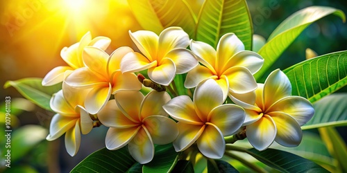 Peaceful Plumeria Floral Still Life