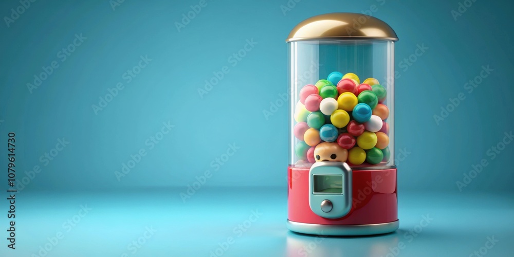 Obraz premium Vending machine capsule with small toy inside, vending machine, capsule, toy, small, surprise, vending, machine, plastic