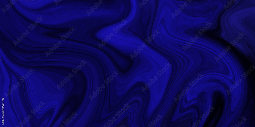 Obraz premium The texture of black and blue marble pattern modern style Liquid background. blue marble pattern texture natural background. Paper with soft waves and white fabric liquid metallic art paint texture. 