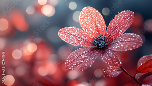 Bright pink daisy blossom in vibrant summer season generated by AI