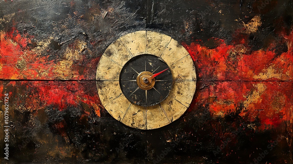 Abstract Clock Art: A Study in Time and Texture Abstract Clock Art: A Study in Time and Texture
