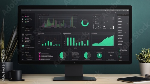 AI Powered Healthcare Dashboard Displaying Real Time Medical Data Analytics and Information Visualization for Intelligent Decision Making and Predictive Analysis