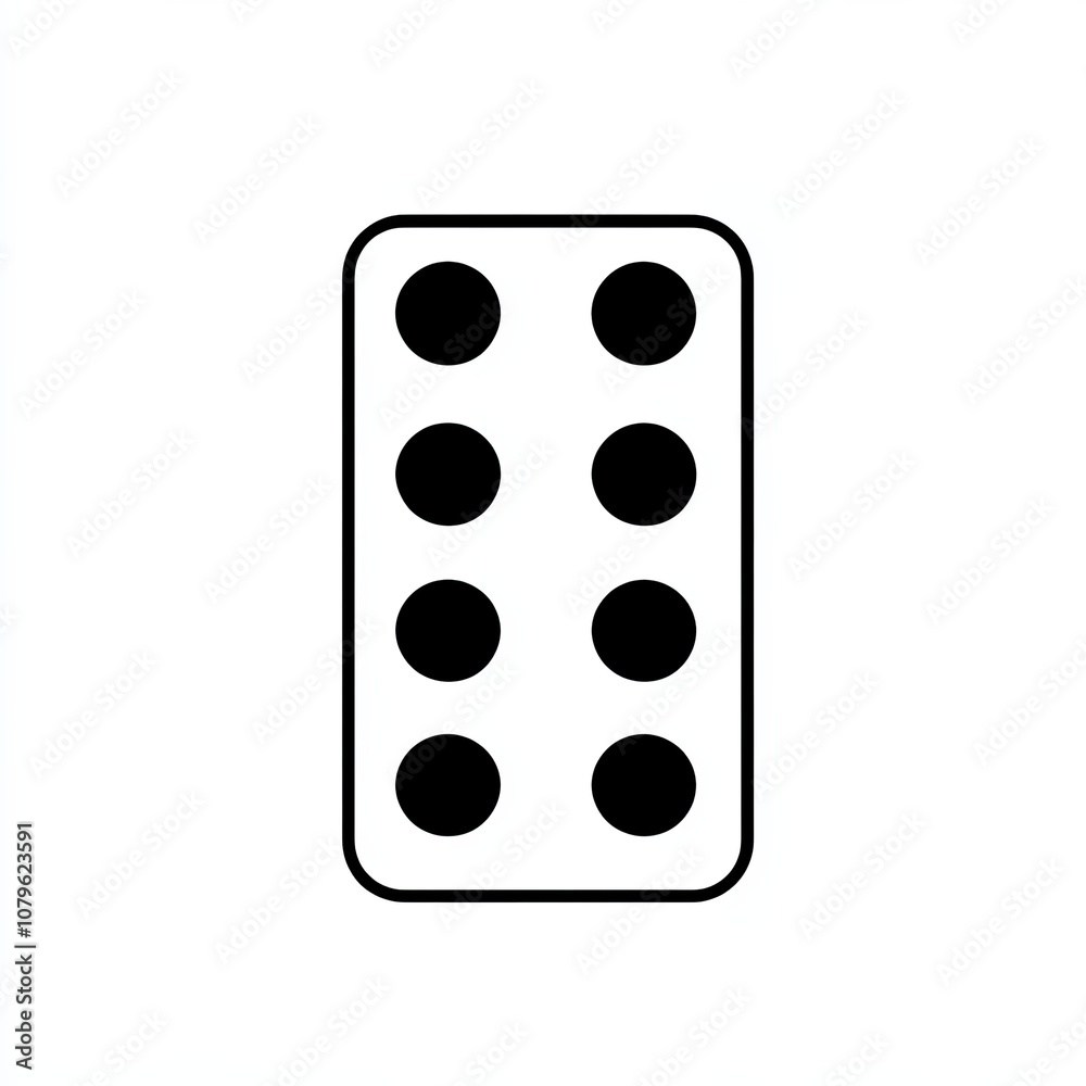 The graphic features a black and white icon of a power strip with six distinct sockets set against a stark white background, emphasizing simplicity and clarity The graphic features a black and white icon of a power strip with six distinct sockets set against a stark white background, emphasizing simplicity and clarity