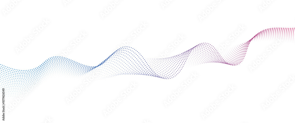 Flowing Dot Wave halftone gradient pattern on transparent background
Flowing Dot Wave halftone gradient pattern on transparent background
