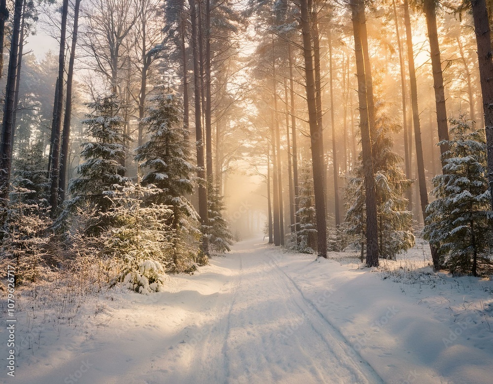 Minimalist Sunset in Winter Minimalist Sunset in Winter
