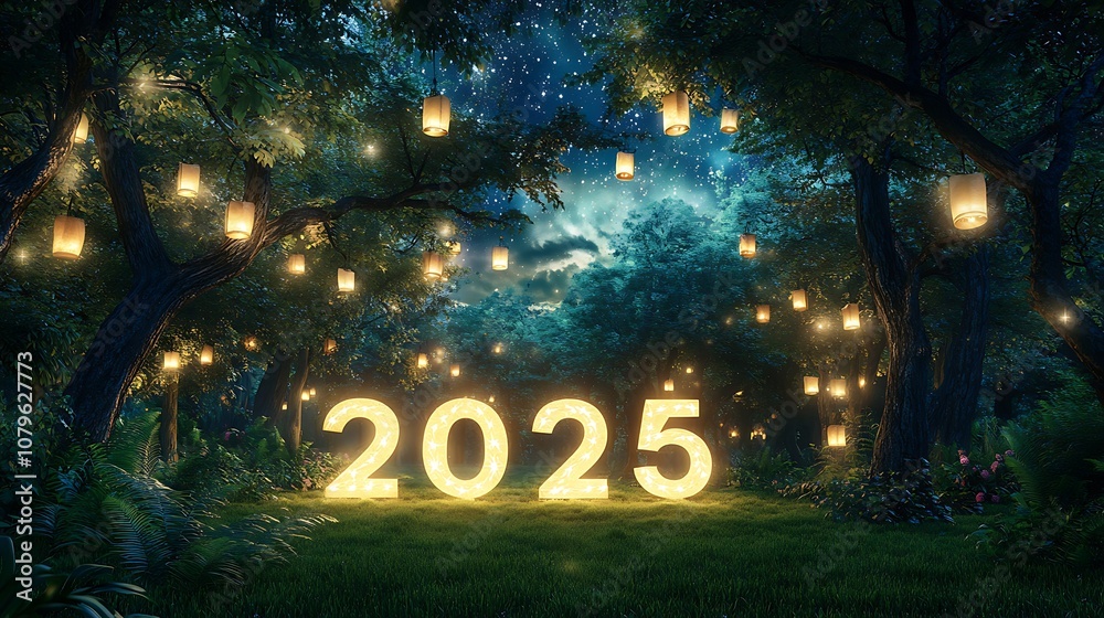 A lush forest with a clearing where A lush forest with a clearing where