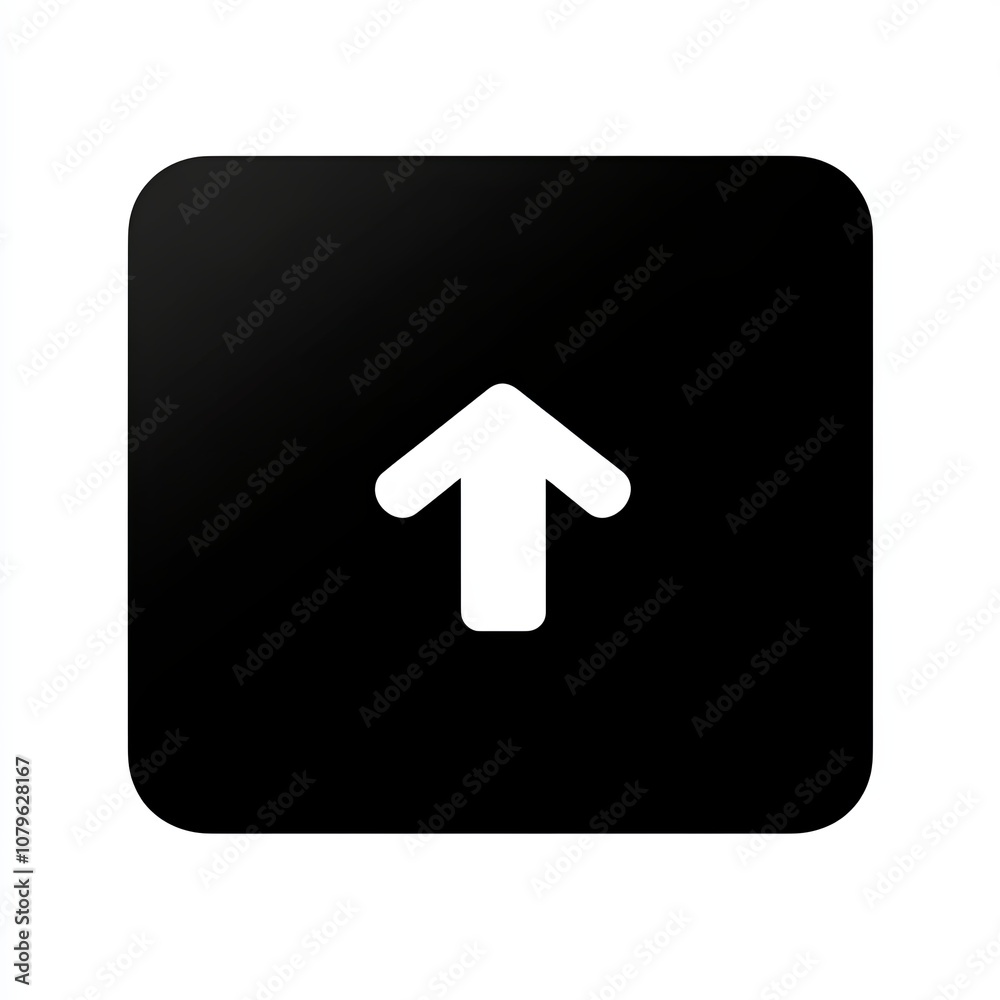 This graphic features a black upload icon on a white backdrop, emphasizing a minimalist approach suitable for digital platforms and user interfaces This graphic features a black upload icon on a white backdrop, emphasizing a minimalist approach suitable for digital platforms and user interfaces