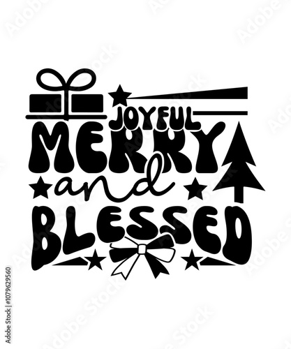 joyful merry and blessed svg