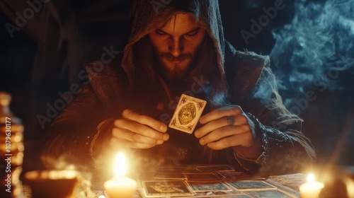 Fortune Teller Reading Tarot Cards