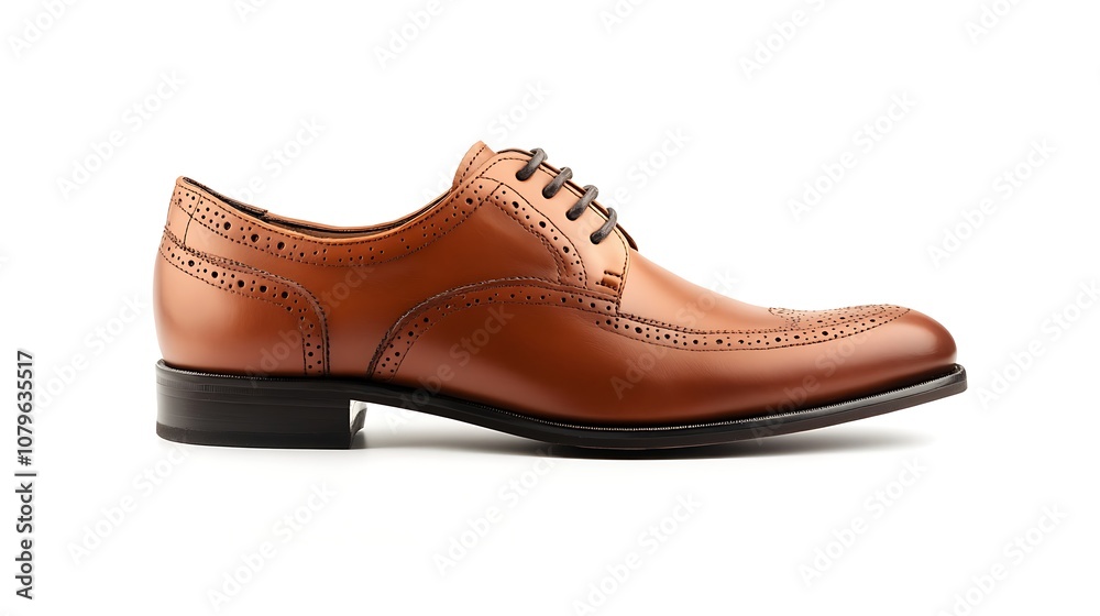 Men leather shoes on a white background Men leather shoes on a white background