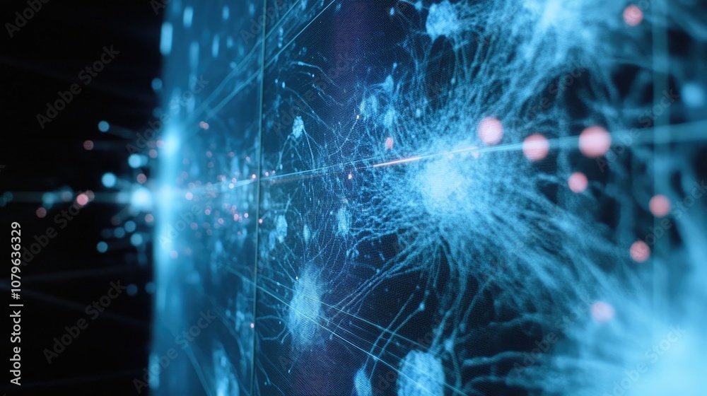 Abstract Digital Network Visualization Abstract Digital Network Visualization