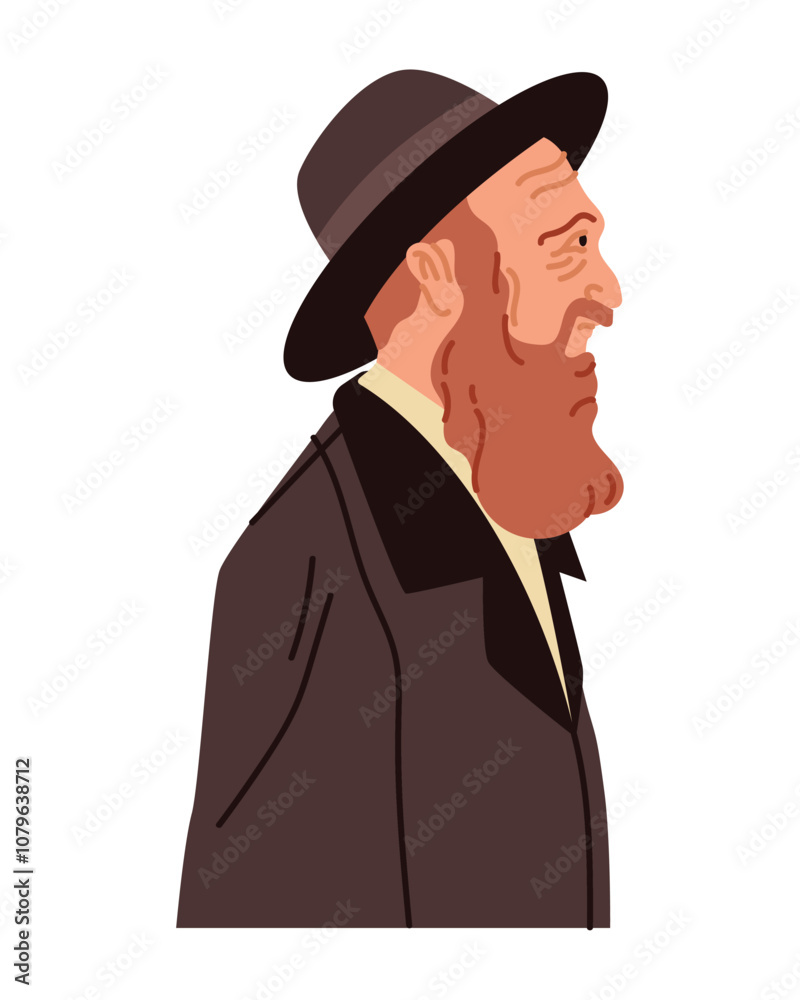 amish bearded man profile amish bearded man profile