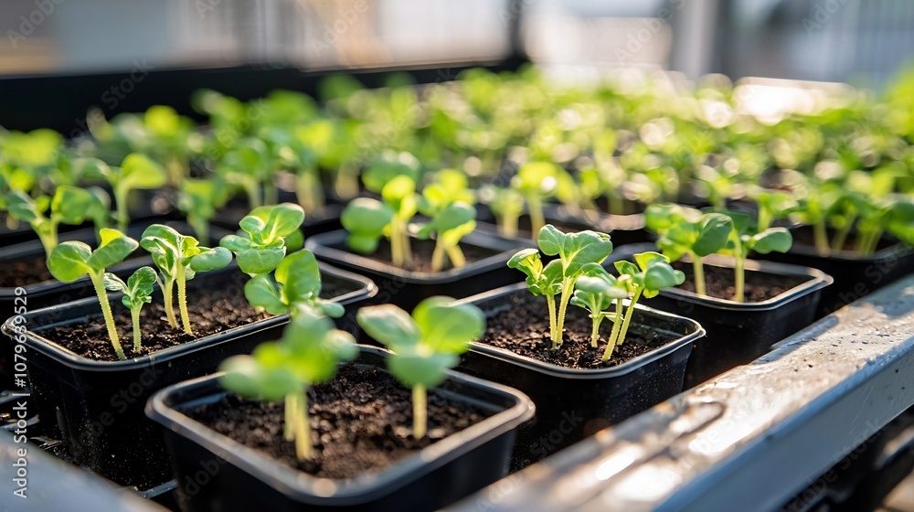 Vertical farming trays filled with thriving leafy green seedlings an innovative urban solution for sustainable and eco friendly food production Vertical farming trays filled with thriving leafy green seedlings an innovative urban solution for sustainable and eco friendly food production