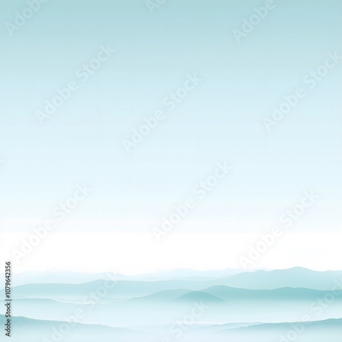 Minimalist Mountain Landscape