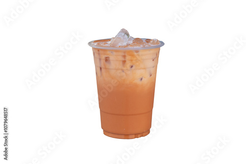 Wallpaper Mural thai tea fresh iced cold drinks with milks menu tasty local beverage of asia Torontodigital.ca