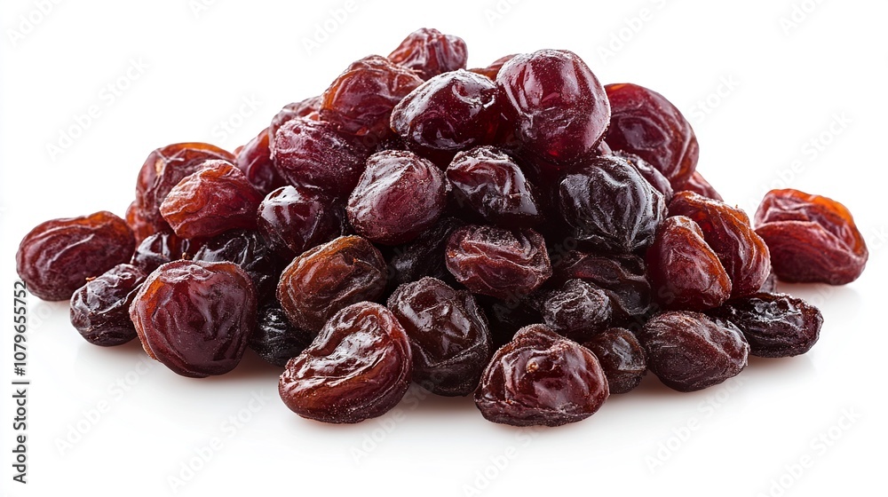 Close-up of a Pile of Delicious Raisins: A Sweet and Healthy Snack Close-up of a Pile of Delicious Raisins: A Sweet and Healthy Snack