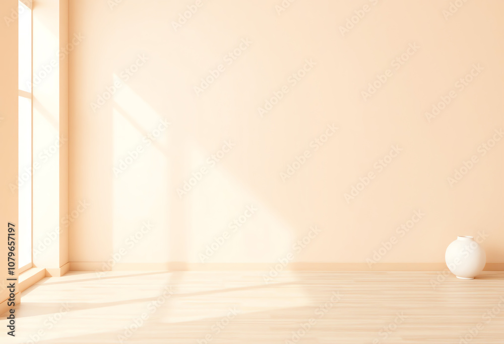 minimal beige room interior and blank wall copy space background minimal beige room interior and blank wall copy space background