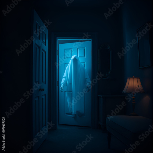 ghost of the house with a closet like a paranormal presence photo