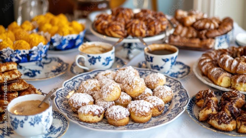 Assorted Baked Goods on a Festive Table Display Assorted Baked Goods on a Festive Table Display